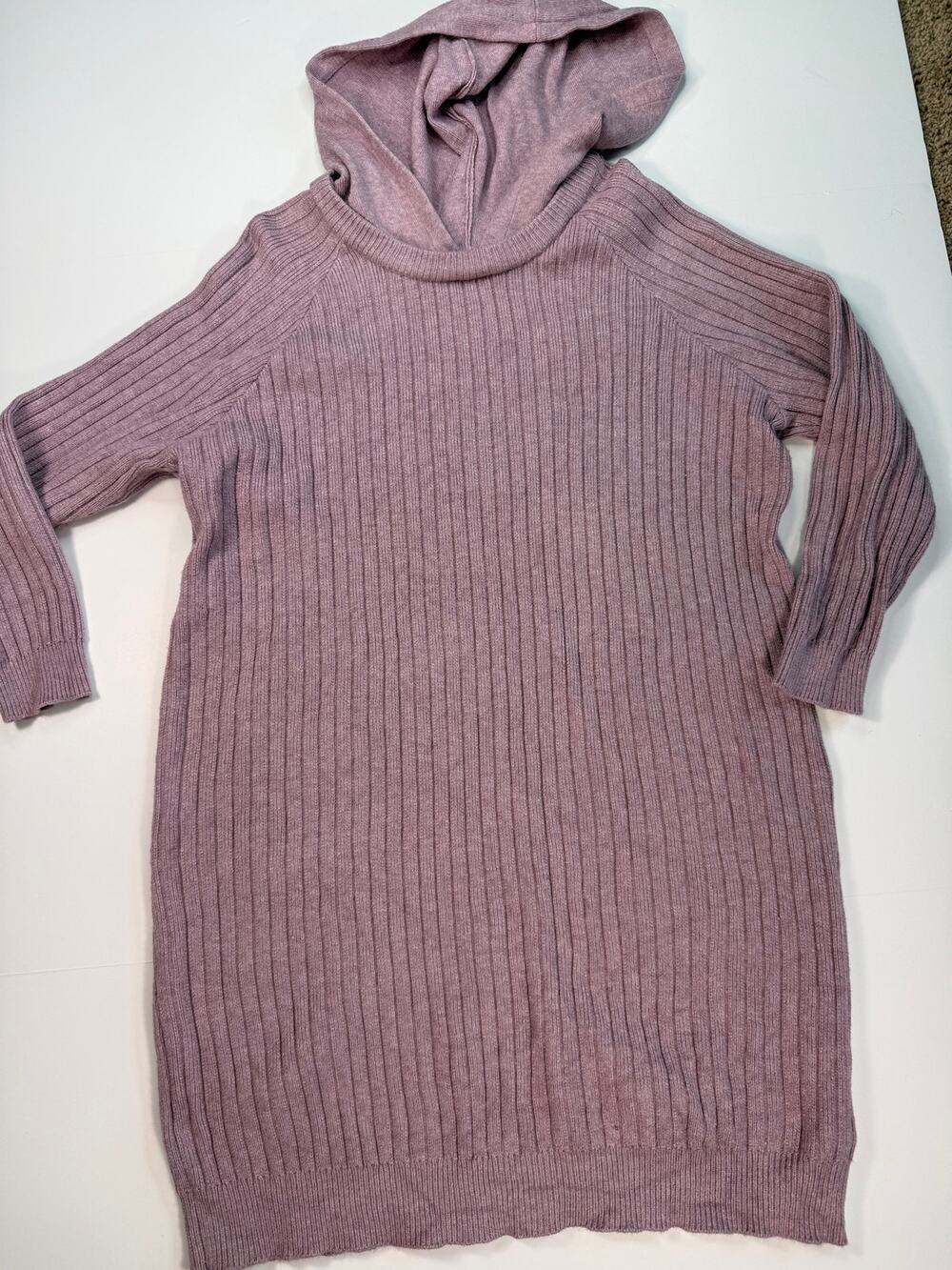 Anthropology Saturday Sunday Sweat Hooded Dress 1X lavender